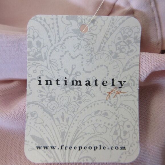 FREE PEOPLE INTIMATELY Got Glam Mesh Slip Dress Size L ***FLAW*** Pink Salt NWT - Picture 5 of 11